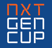 NXT GEN CUP, blå, vit, orange logga, bilar
